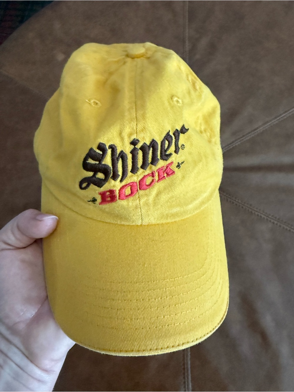 Shiner Bock Yellow Embroidered Baseball Cap